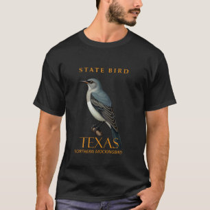 Camiseta Pássaro Tordo Mimarino do Norte do Território do T
