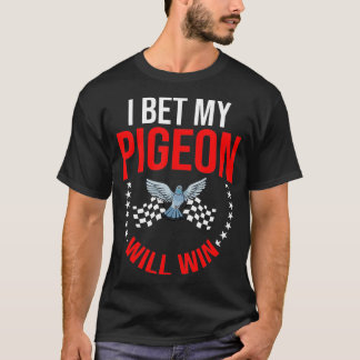 Camiseta Pássaro Treinador de Corrida de Pombo que Mantém R