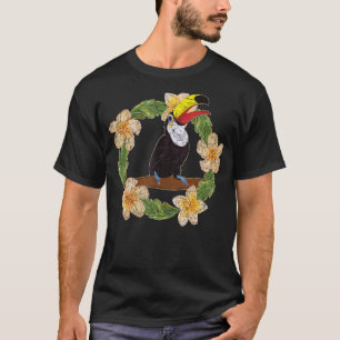 Camiseta Pássaro Tropical Floresta Animal Floral Toucan