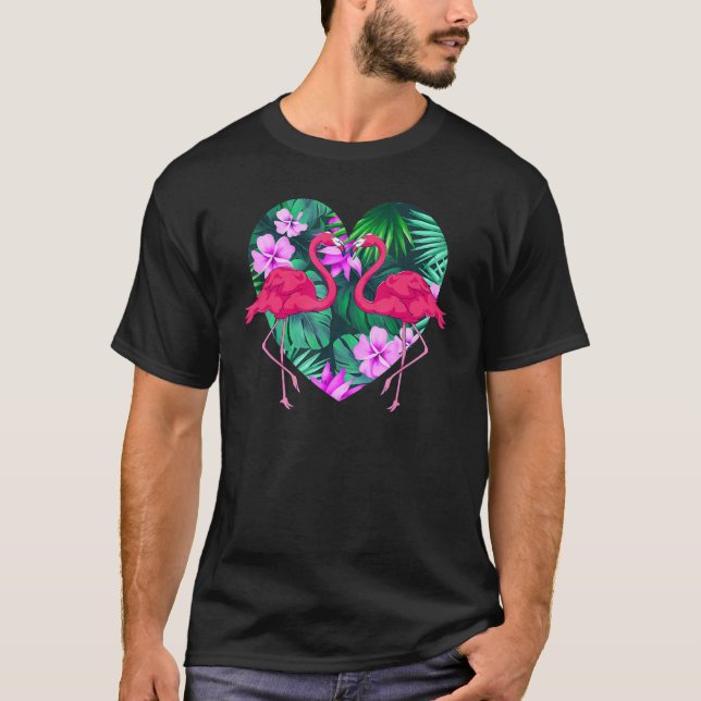 Camiseta Pássaro Tropical Rosa Fla (Frente)