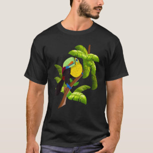 Camiseta Pássaro Tropical Verão Zoo Animal Exótico Deixa-o