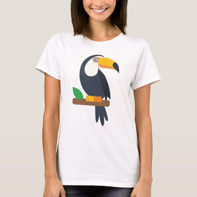 Camiseta Pássaro tucano - Toque bonito (Frente)