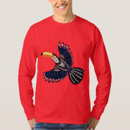 Camiseta Pássaro Tucano Tropical Colorida Brilhante