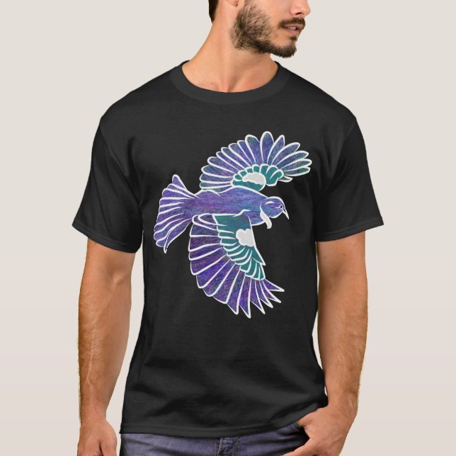 Camiseta Pássaro Tui Nova Zelândia (Frente)