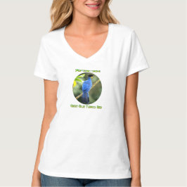 Camiseta Pássaro Turaco Africano Azul-Vouço