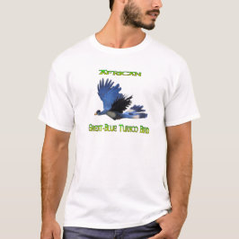 Camiseta Pássaro Turaco Africano excelente Azul