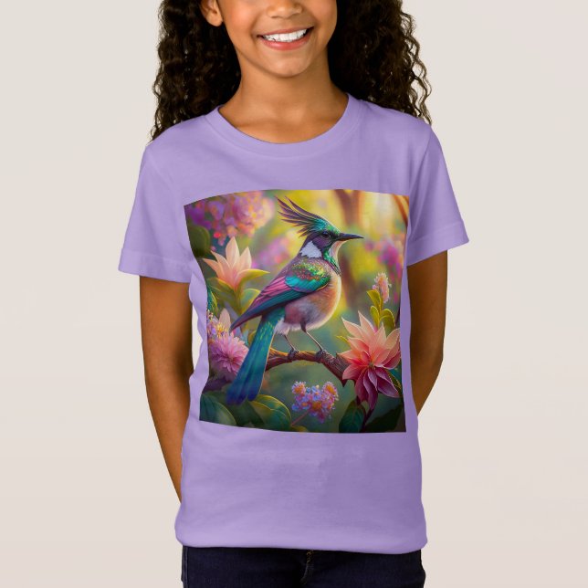 Camiseta Pássaro Verde de Jay Fantasy (Frente)