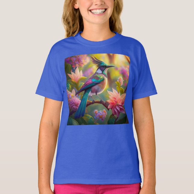 Camiseta Pássaro Verde de Jay Fantasy (Frente)