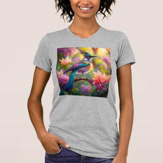 Camiseta Pássaro Verde de Jay Fantasy (Frente)