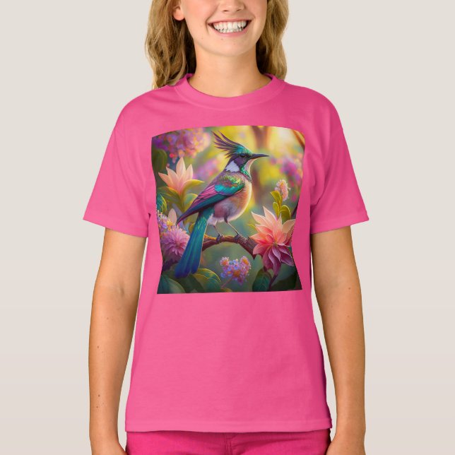 Camiseta Pássaro Verde de Jay Fantasy (Frente)