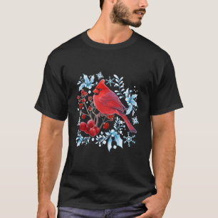 Camiseta Pássaro Vermelho Cardeal Vigiando Pássaro 2022