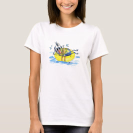 Camiseta Pássaro Whimsical Bonito no Float
