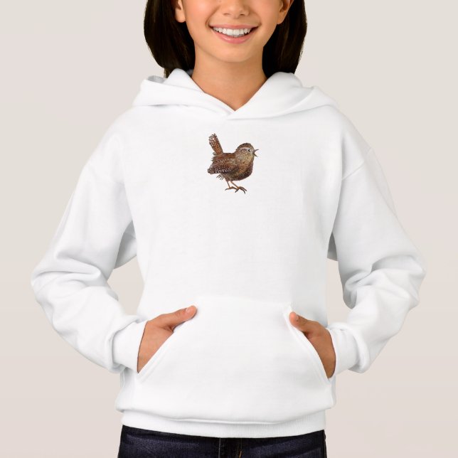 Camiseta Pássaro Wren (Troglodytes Troglodytes) (Frente)