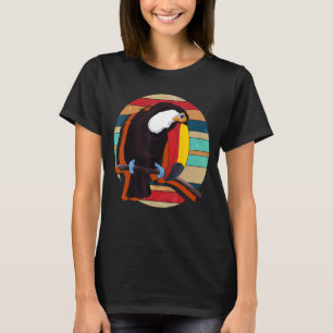 Camiseta Pássaro Zoológico da Vida Selvagem Retro Túquio Tr