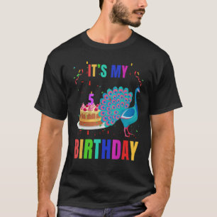 Camiseta Pássaros-5 de-Aniversário, Cute-Birthday Graphic