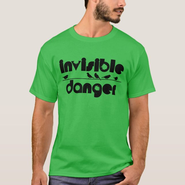 Camiseta Pássaros Amigo Perigo Invisível (Frente)