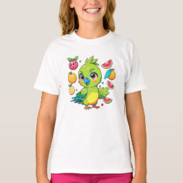 Camiseta Pássaros Bebês com as Frutas dele