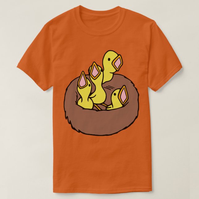 Camiseta Pássaros Bebês No Ninho (Frente do Design)