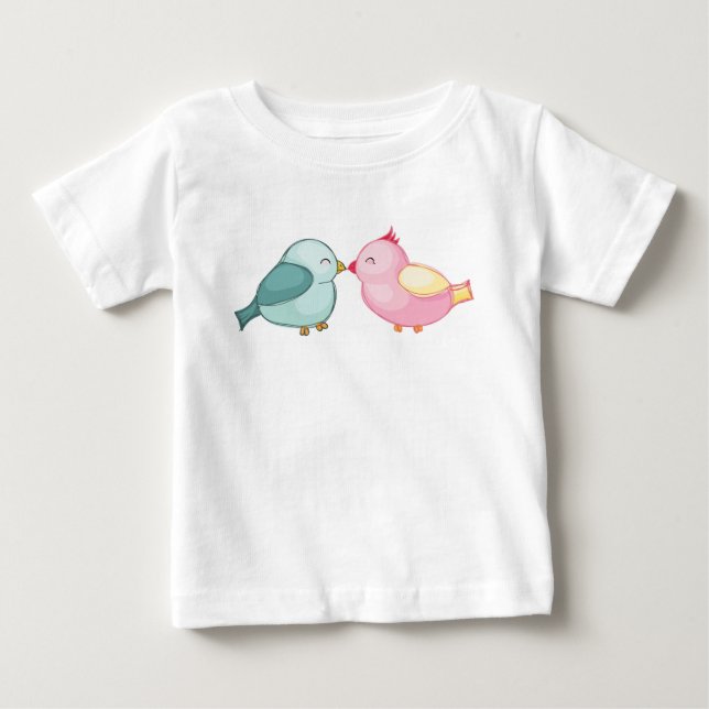 Camiseta Pássaros beijando (Frente)