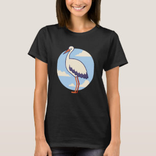 Camiseta Pássaros Brancos De Cuta De Aves Para Homens Mulhe