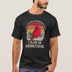 Camiseta Pássaros Cardinal Vermelho Biólogo Jardim Ornit So
