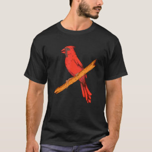 Camiseta Pássaros Cardinals Incríveis Pássaro Cardinal Ver