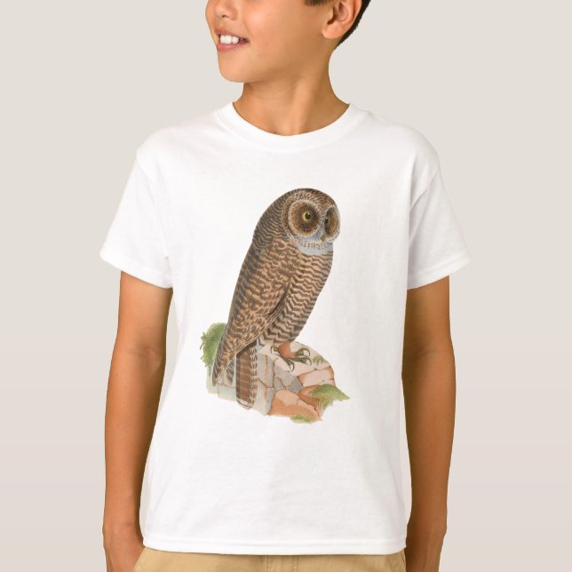 Camiseta Pássaros, corujas, fotos da natureza (Frente)