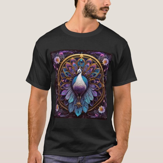 Camiseta Pássaros da Excelência  Pavões Imaginários #2 (Frente)