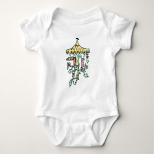 Camiseta Pássaros da sala de Tiki em uma vara por Tiki tOn