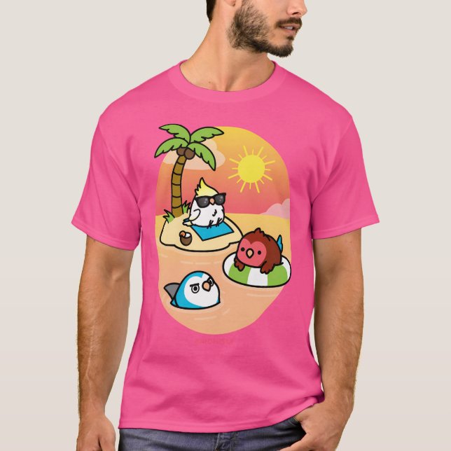Camiseta Pássaros de praia (Frente)