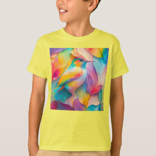 Camiseta Pássaros de Seda de Fantasia