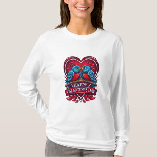 Camiseta Pássaros do Amor para Sempre – Dia dos Namorados R