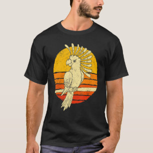 Camiseta Pássaros-do-bico-do-bico-do-bico-preto Cockato