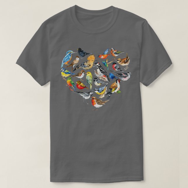 Camiseta Pássaros do Coração de Aves (Frente do Design)