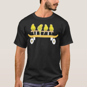Camiseta Pássaros do Skateboard Cute Orçamentos Parakeets D