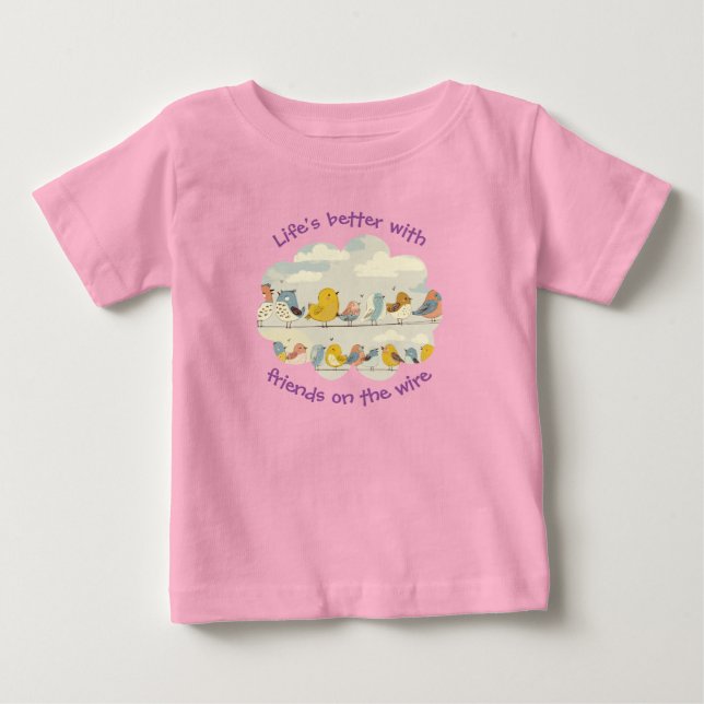 Camiseta Pássaros Em Um Fio (Frente)