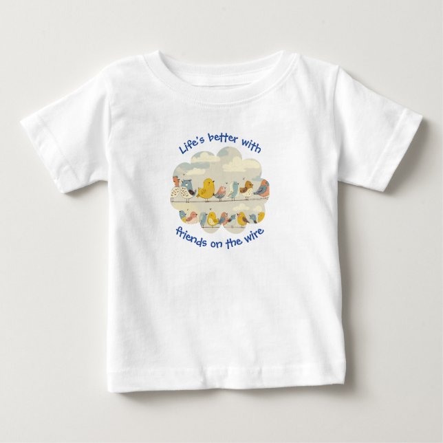 Camiseta Pássaros Em Um Fio (Frente)