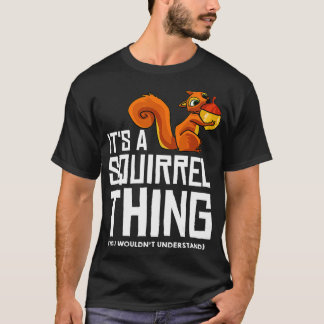 Camiseta Pássaros Engraçados Com Esquilo Caça De Pássaros