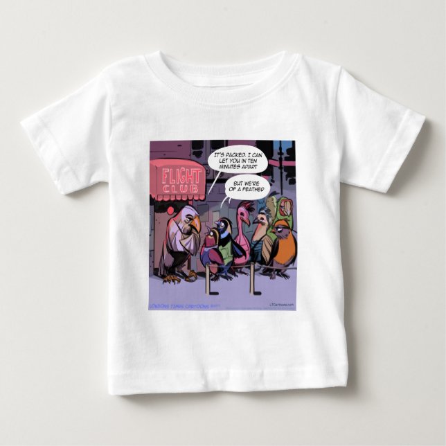 Camiseta Pássaros Engraçados da Mesma Espécie (Frente)
