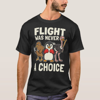 Camiseta Pássaros Engraçados sem Asas Meme Pinguim Quivi E