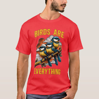 Camiseta Pássaros Entusiastas São Tudo O Que A Natureza Lov