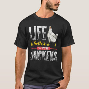 Camiseta Pássaros Fazendas-de-raça-branca que se aquecem ga