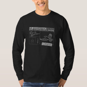 Camiseta Pássaros não são verdadeiros - Engraçados obse
