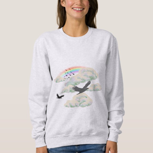 Camiseta Pássaros nas Nuvens (Frente)