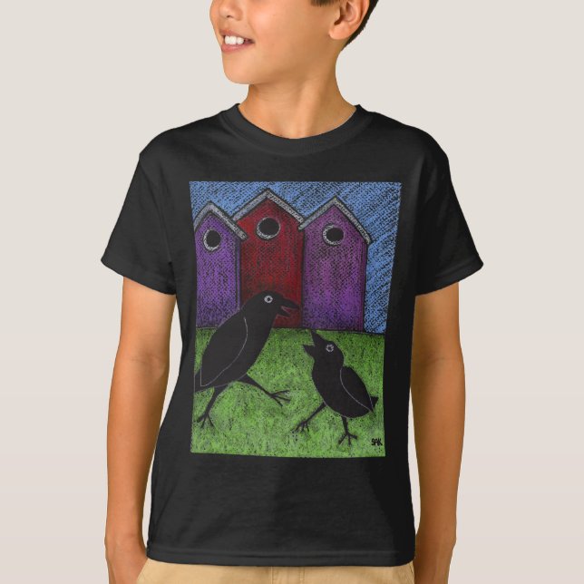 Camiseta Pássaros Negros (Frente)