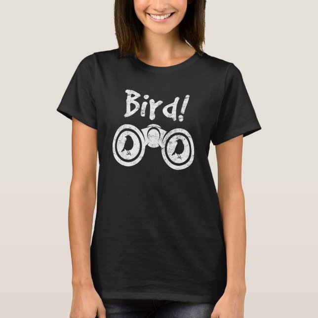 Camiseta Pássaros observando pássaros Legal observando páss (Frente)