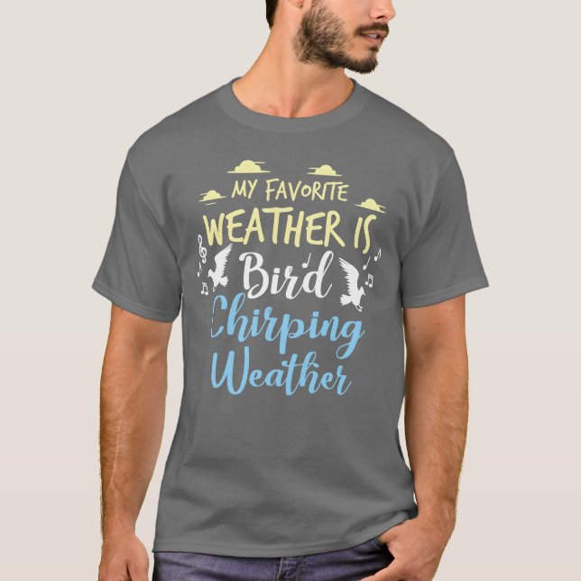 Camiseta Pássaros Pássaros Pássaros Pássaros Pingando Clima (Frente)