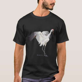 Camiseta Pássaros Selvagens Gráficas De Crane-Whoping