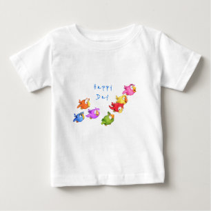 Camiseta Pássaros Voadores Felizes Coloridos - Pássaros E