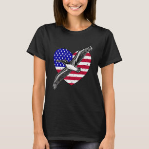 Camiseta Pássaros Voadores legal Sinalizam Pássaros Pelican